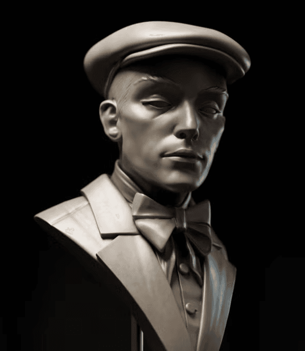 Busto display impreso en resina · Pinkglo Studio · Impresión 3D en Ciudad Real